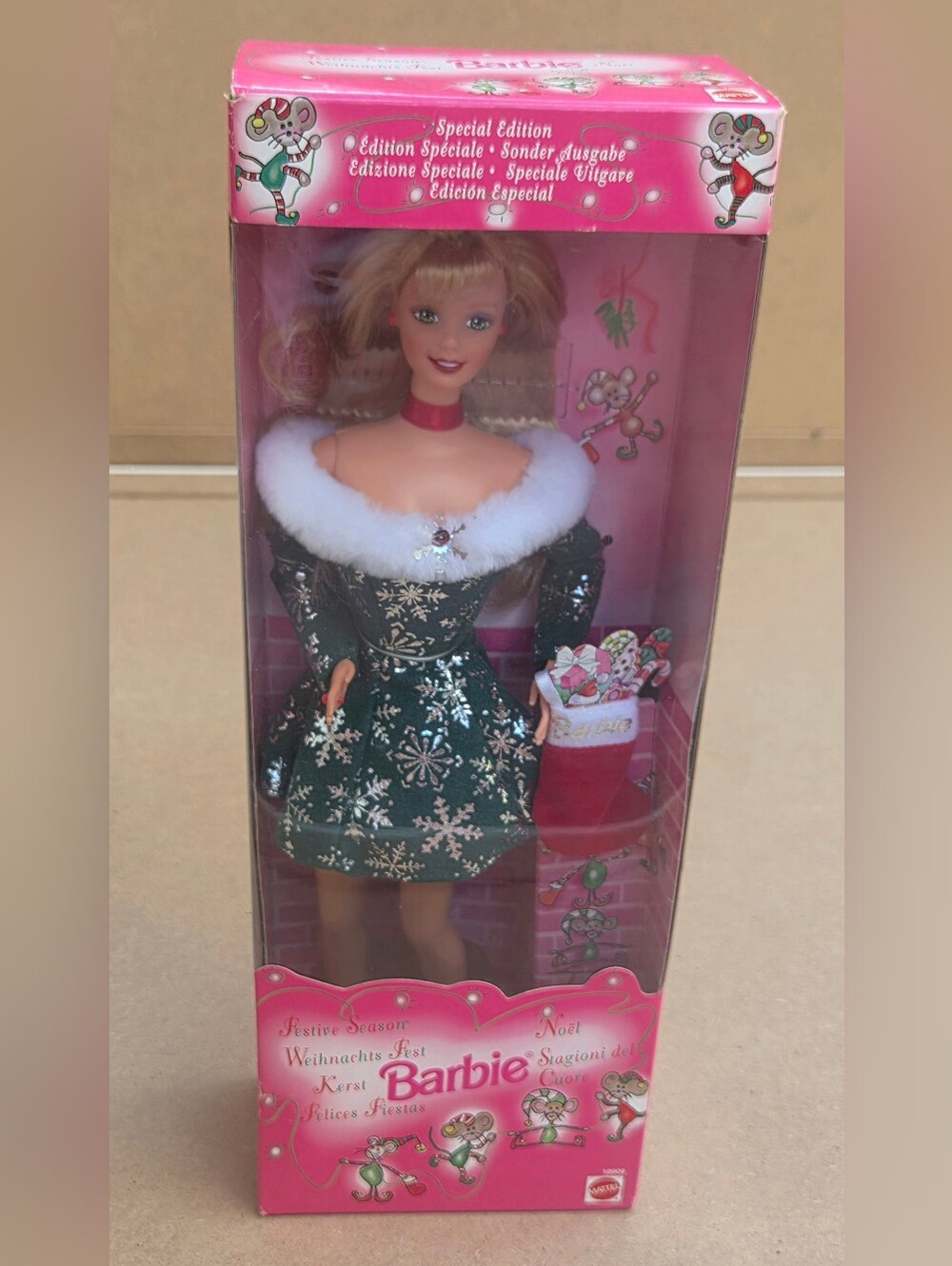 1997 Vintage Festive Season Barbie Doll - Special Edition (NRFB)